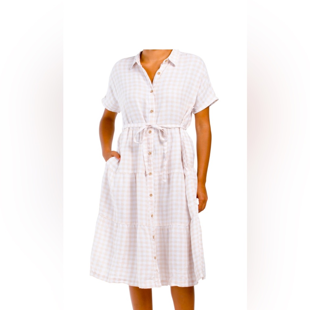 Cynthia Rowley Linen Collared Dress